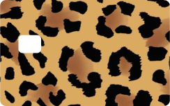 Kreditkarte Aufkleber panther-print bedruckt - TenStickers