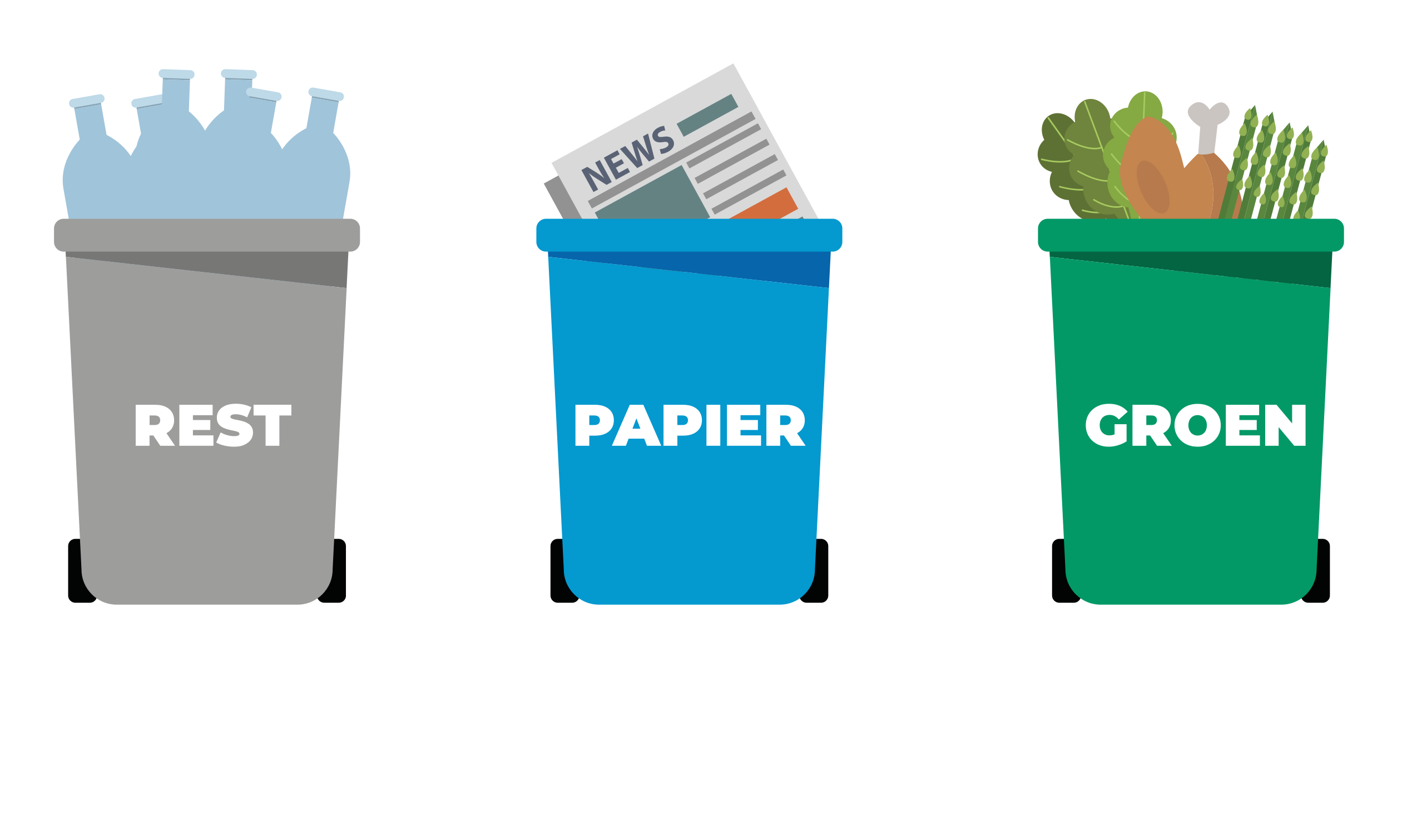 Huisnummer scheidingsronde container sticker - TenStickers