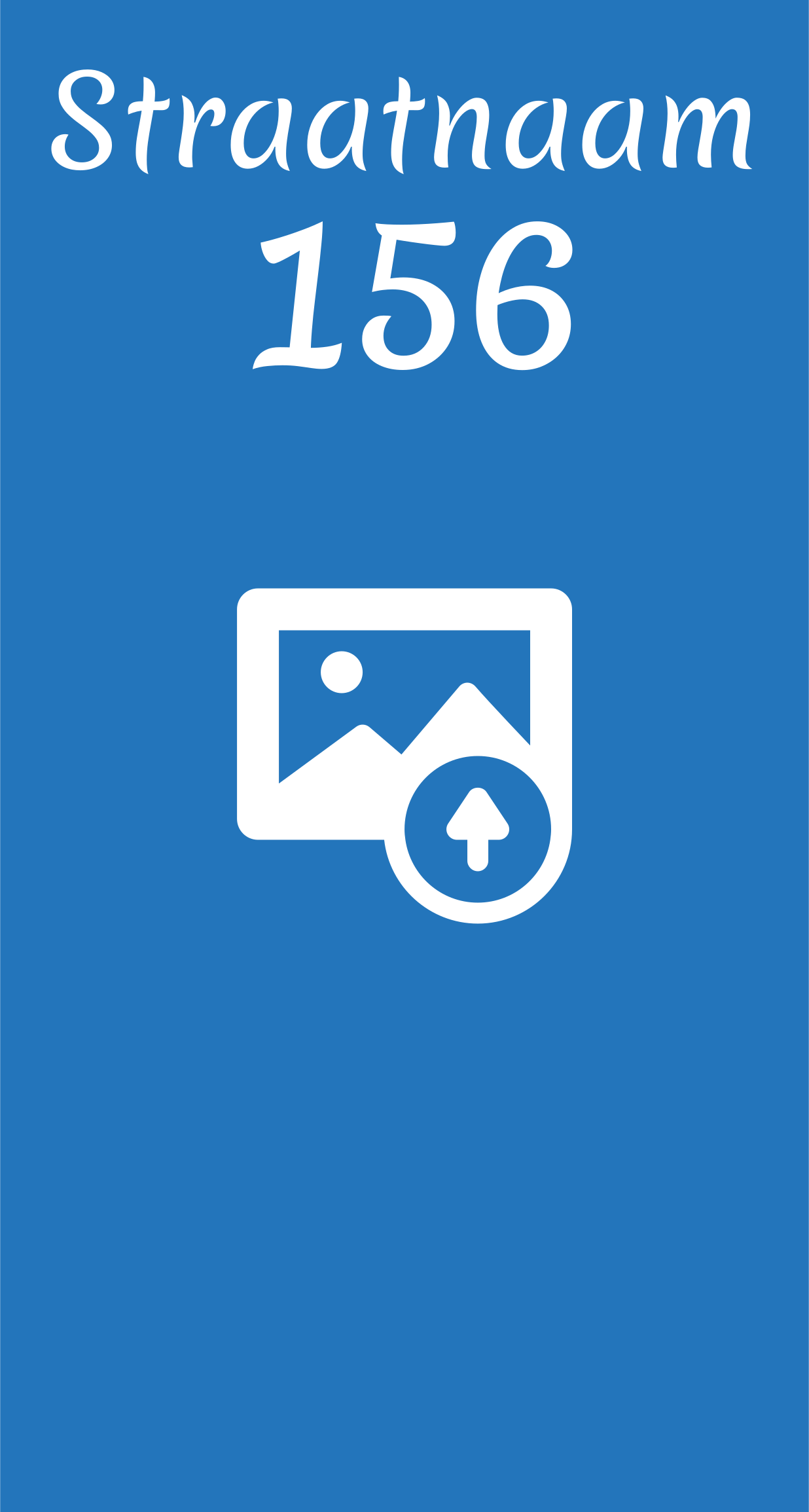 Huisnummer met huisdier container sticker - TenStickers