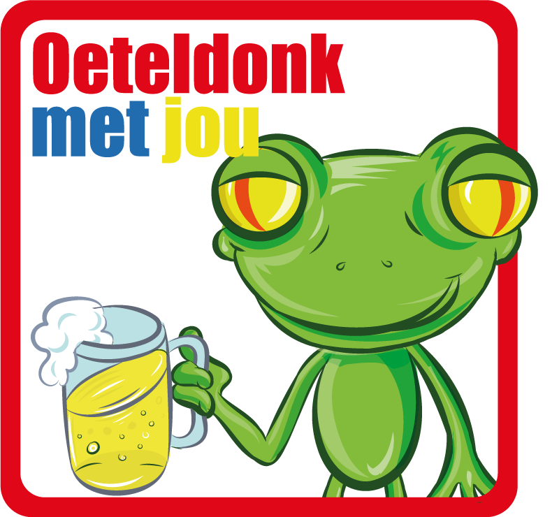 oeteldonk met jou feestdagen sticker - TenStickers