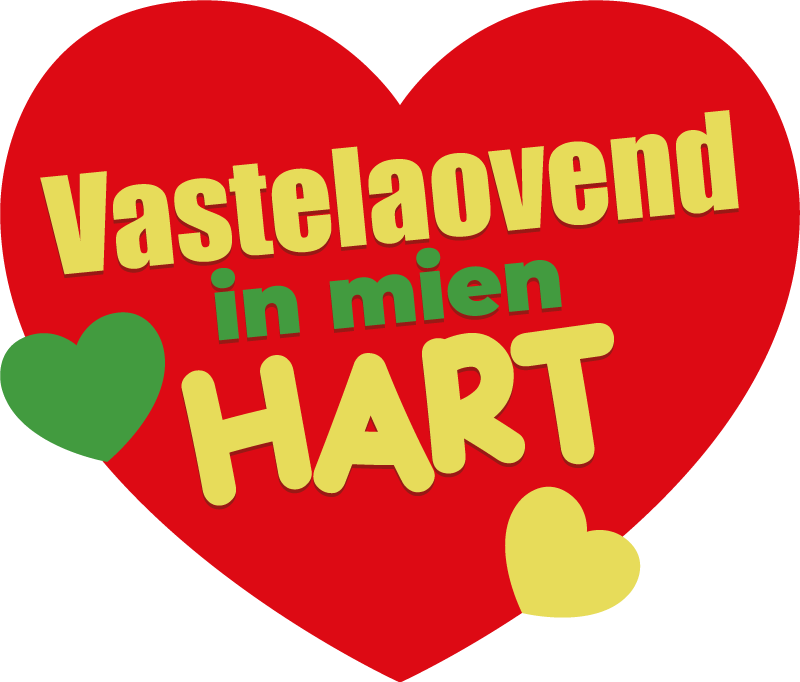 vastelaovend in mien hart feestdagen sticker - TenStickers