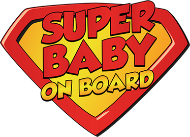 Sticker Voiture Super Baby On Board Tenstickers