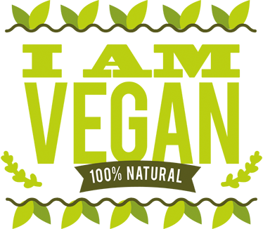 Klistermærke I am vegan - TenStickers