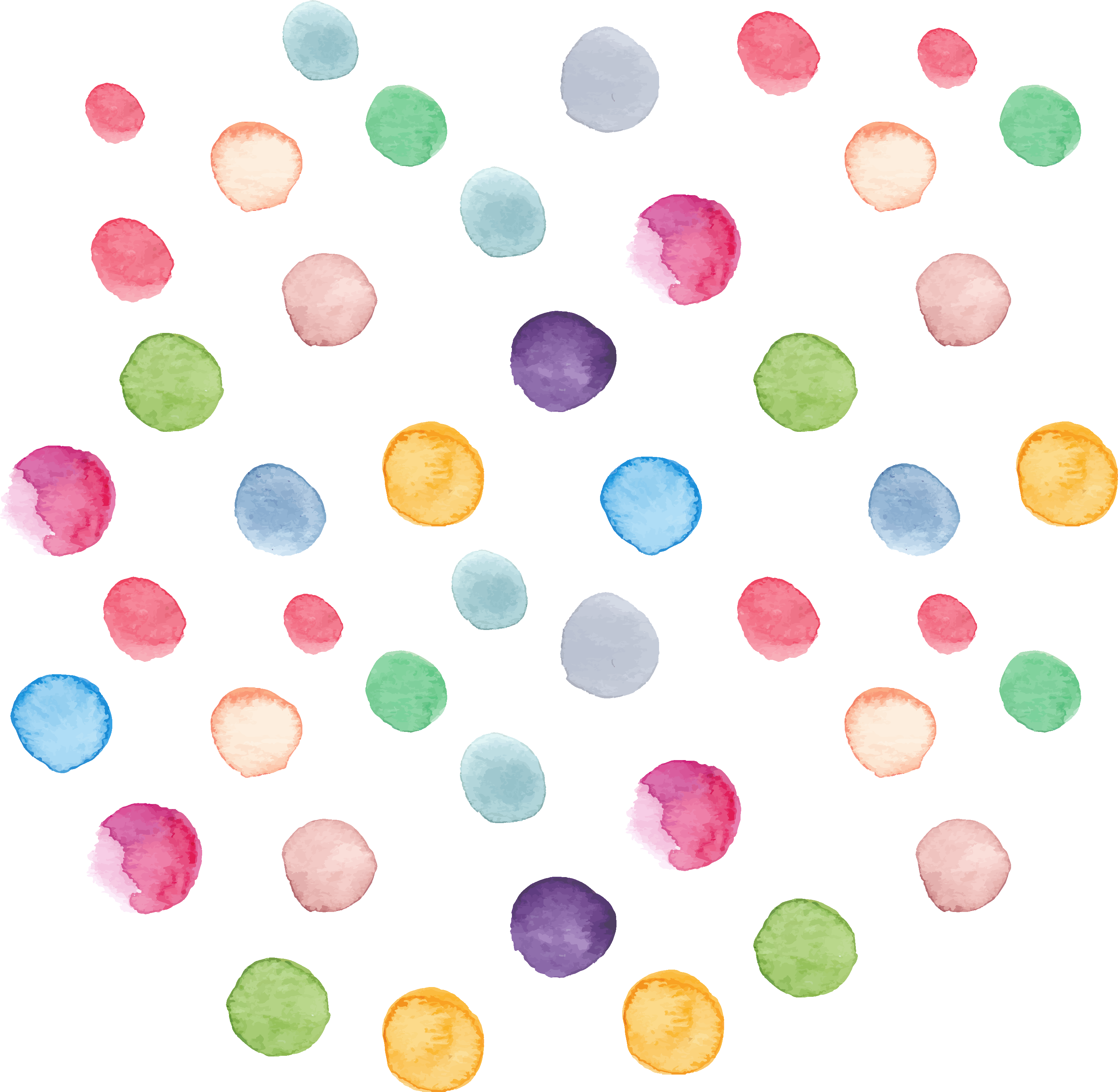 Naklejka na ścianę pastelowe wielokolorowe kropki - TenStickers