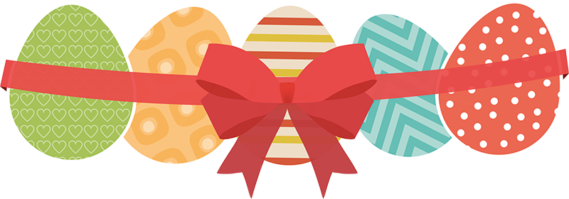 Velykiniai kiaušiniai ir juostelė lipdukas vitrinoms - „Tenstickers“