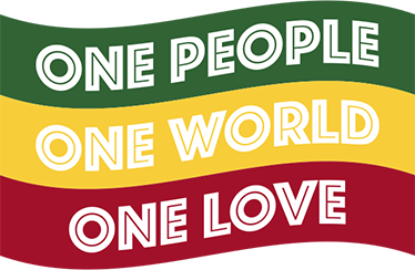 Rasta one people flag vinyl sticker - TenStickers