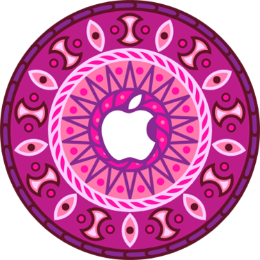 Vinilo MacBook dibujo mandala - TenVinilo