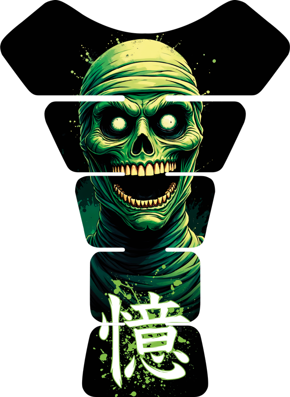 Pegatina moto muerte de momia - TenVinilo