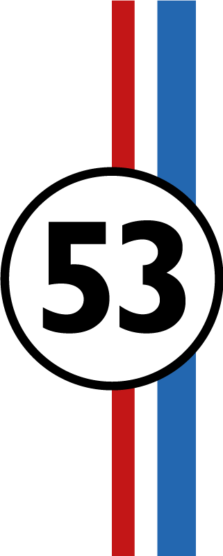 Autoaufkleber herbie -nummer - TenStickers