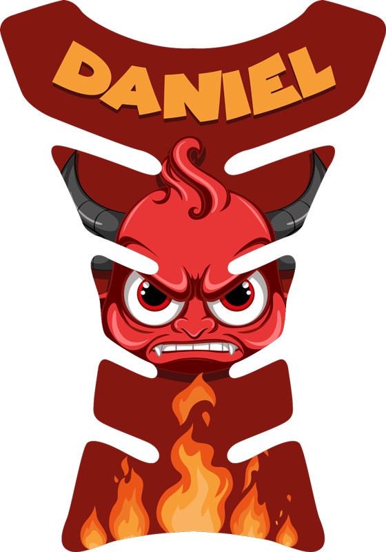 Devil motorcycle sticker - TenStickers