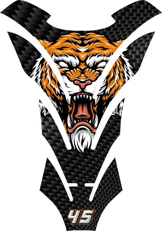 Motorrad Aufkleber tiger - TenStickers