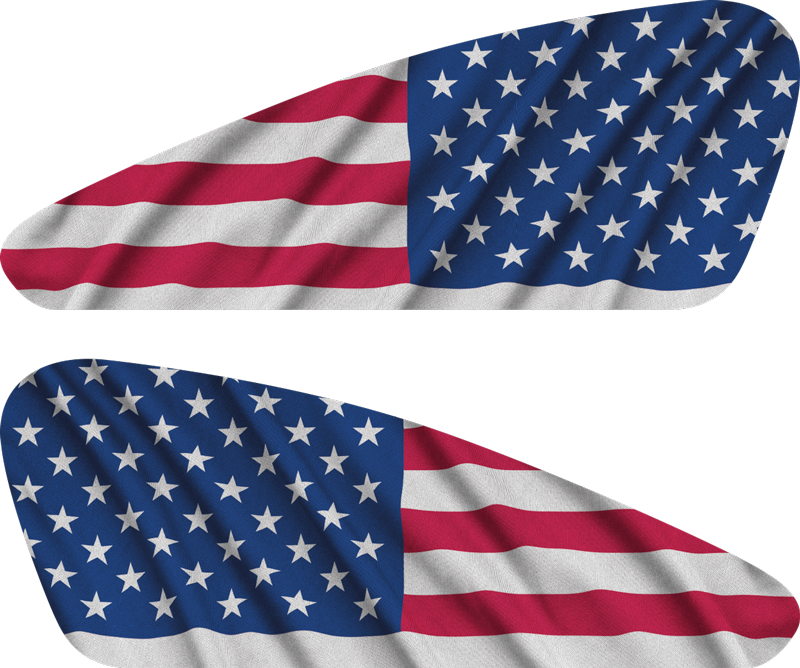 Naklejki na motor flaga usa sportster - TenStickers
