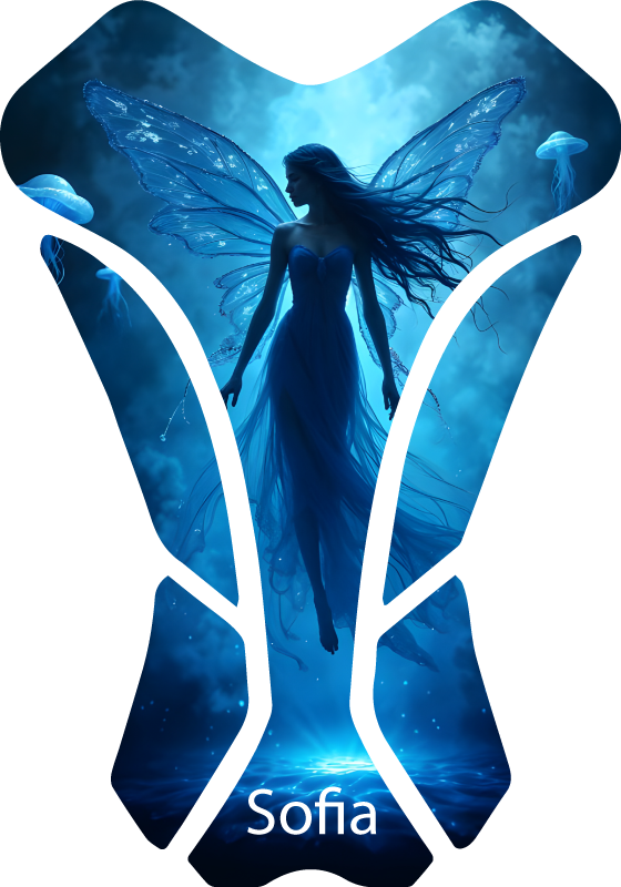 Αυτοκόλλητο για μοτοσυκλέτα μάγισσα που χορεύει - TenStickers