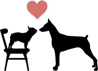 Αυτοκόλλητο με σκύλους στην αγάπη των ζώων - TenStickers