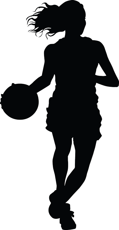 Woman basketball basketball sticker - TenStickers