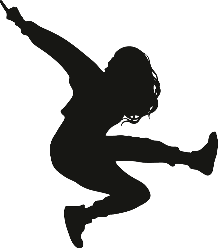 运动贴纸 breakdance女子 - TenStickers