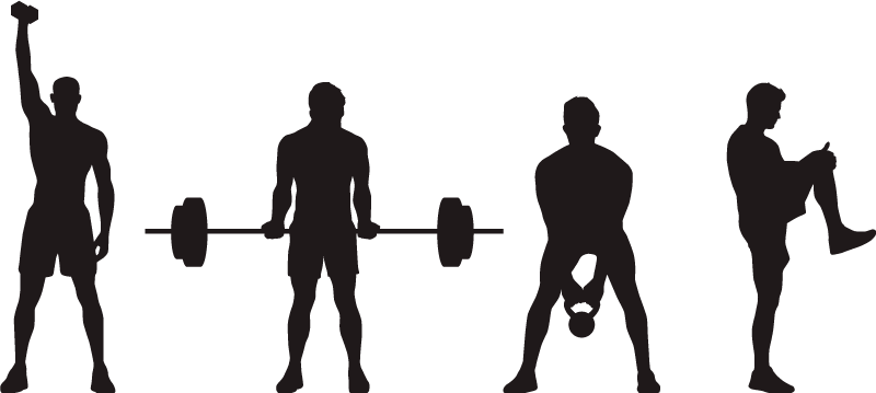 Adesivo de desporto homens fortes fitness - TenStickers