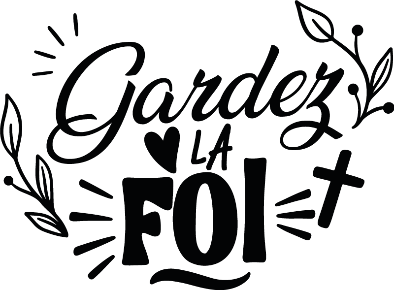 Sticker politique et religion gardez la foi - TenStickers