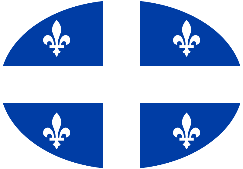 Sticker drapeau québec canada - TenStickers