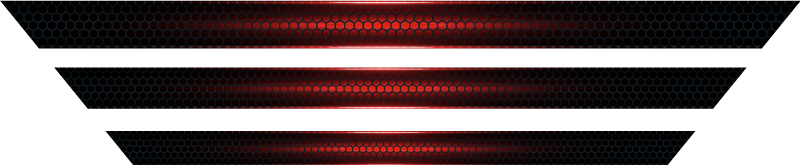 Adesivo para caravana listras pretas e vermelhas - TenStickers