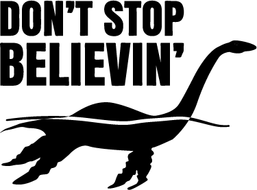ネシーウォールステッカー「do n't stop believin」 - TENSTICKERS