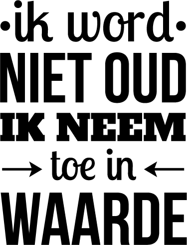 Ouderdom waarde - TenStickers