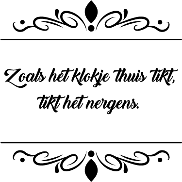 Sticker zoals het klokje - TenStickers