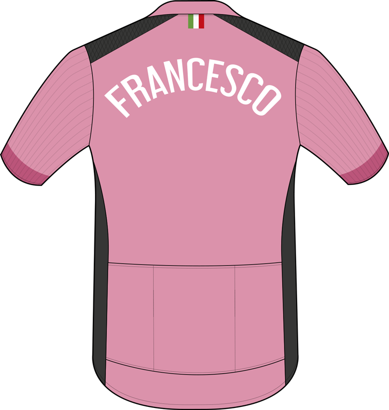 maglia rosa cykelklistermærke - TenStickers