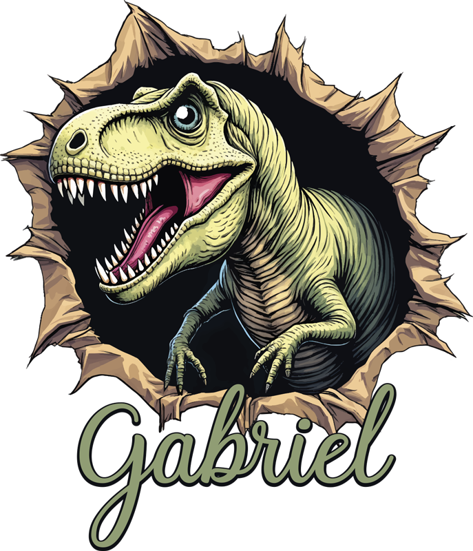 Autocolante efeito 3d com nome - TenStickers