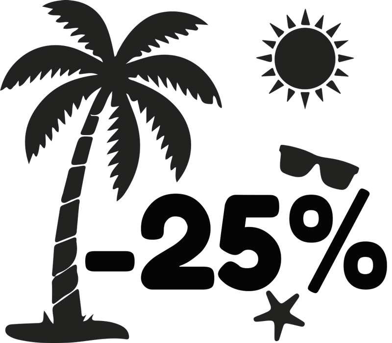 Zomer kortingen symbolen korting sticker - TenStickers