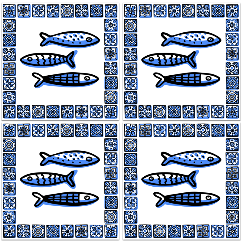 Szardínia csempematrica - TenStickers