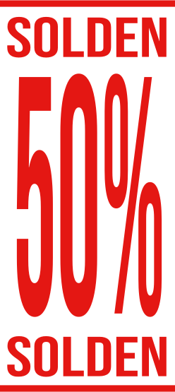 Korting op rechthoekig formaat korting sticker - TenStickers