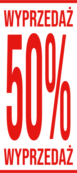 Naklejka wyprzedaż rabat za wydłużony format - TenStickers