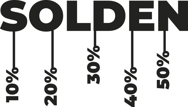 Hangende kortingen korting sticker - TenStickers