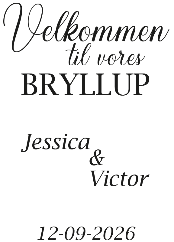 Spejl, der kan tilpasses bryllup klistermærker - TenStickers