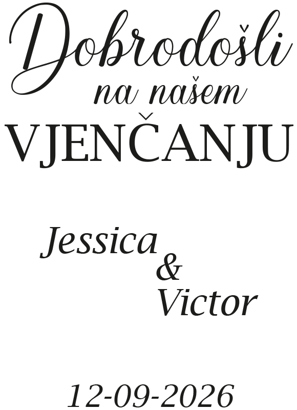 Vjenčana naljepnica ogledalo prilagodljivo - TenStickers