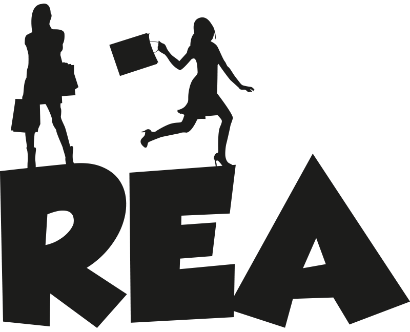 Shopping rea-klistermärke - Tenstickers