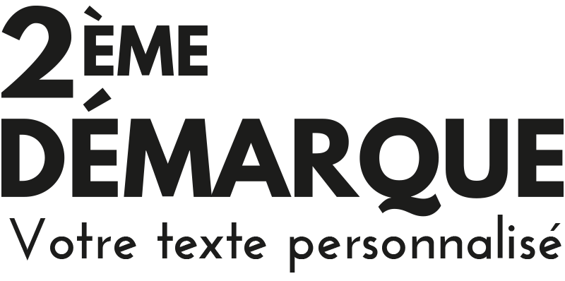 Sticker soldes 2ème démarque personnalisé - TenStickers