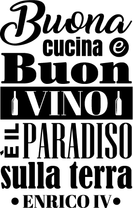 Adesivo cucina e vino monocolore - TenStickers