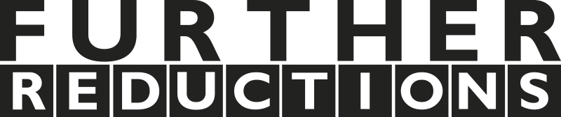 "Further reductions text" sales sticker - TenStickers