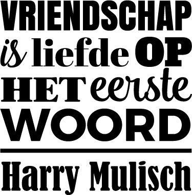 Muursticker Harry Mulisch - TenStickers