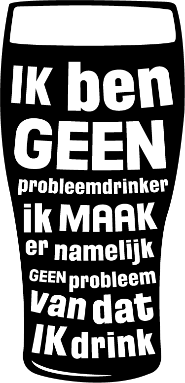 Muursticker probleemdrinker - TenStickers