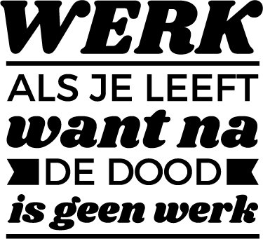 Muursticker werk - TenStickers