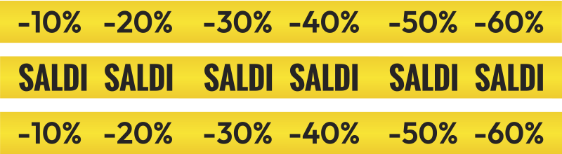 Vetrofanie saldi sconto di confine - TenStickers