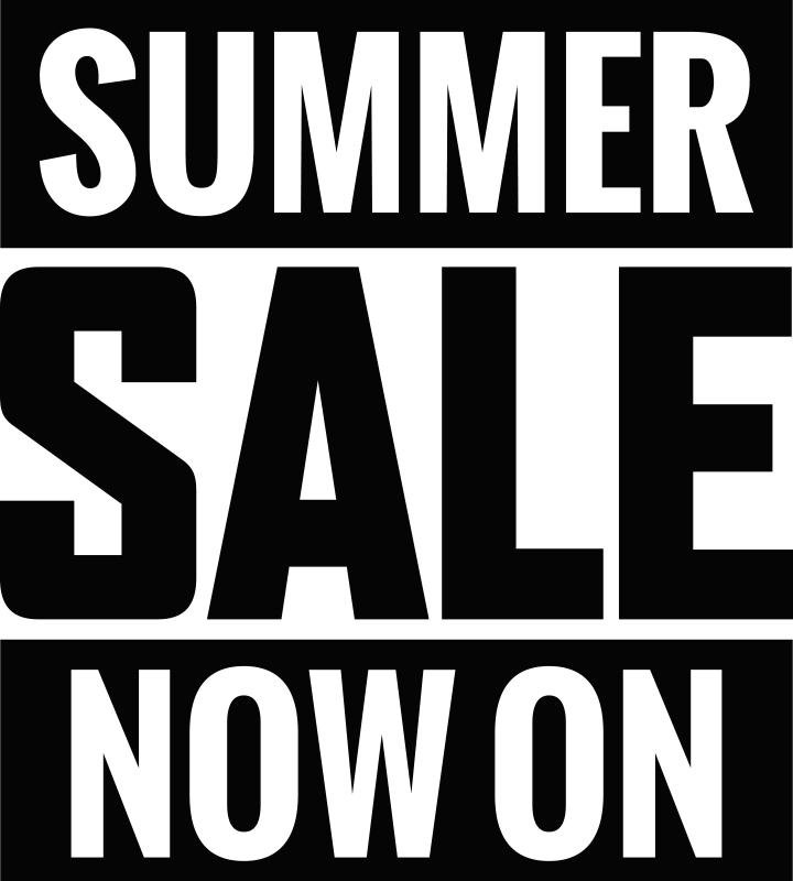 Summer sale now on sales sticker - TenStickers