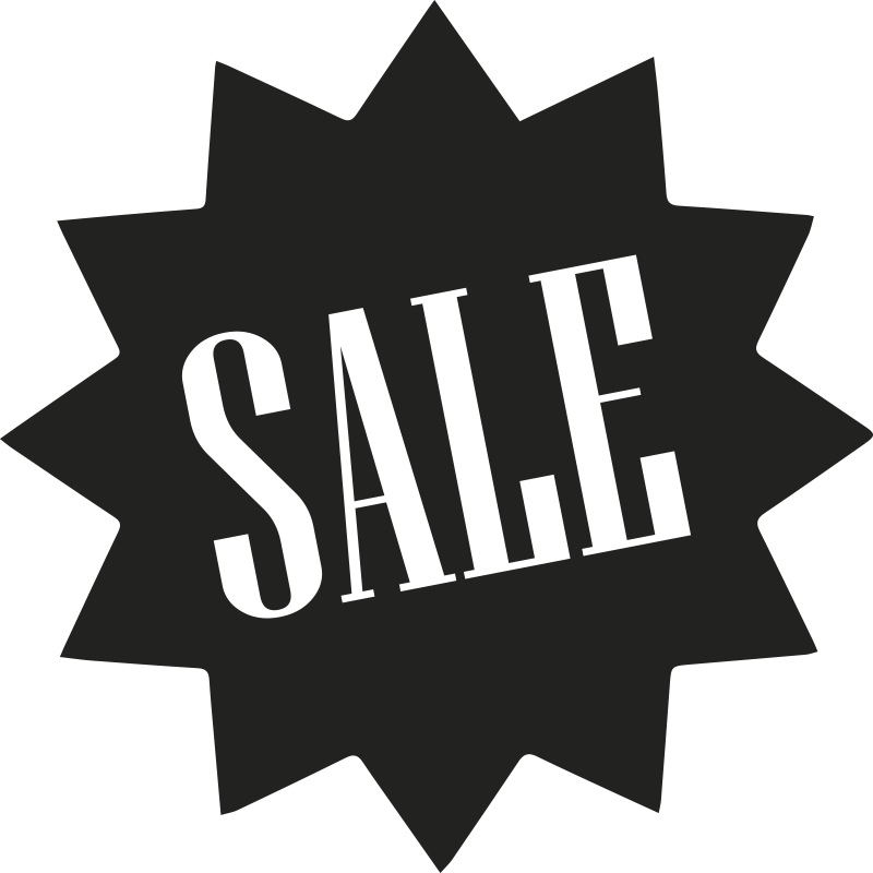 Sign Zig Zag sales sticker - TenStickers