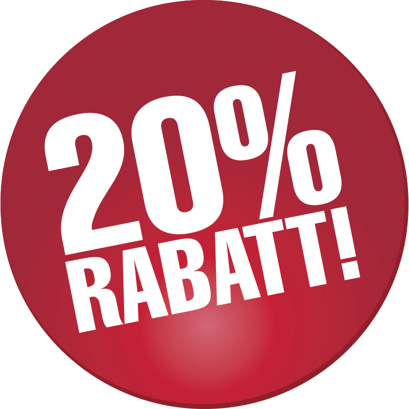 Rabatt Aufkleber individueller zusatzprozentsatz - TenStickers