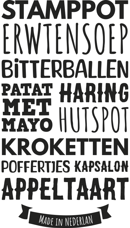 Gepersonaliseerd restaurantmenu etalage sticker - TenStickers