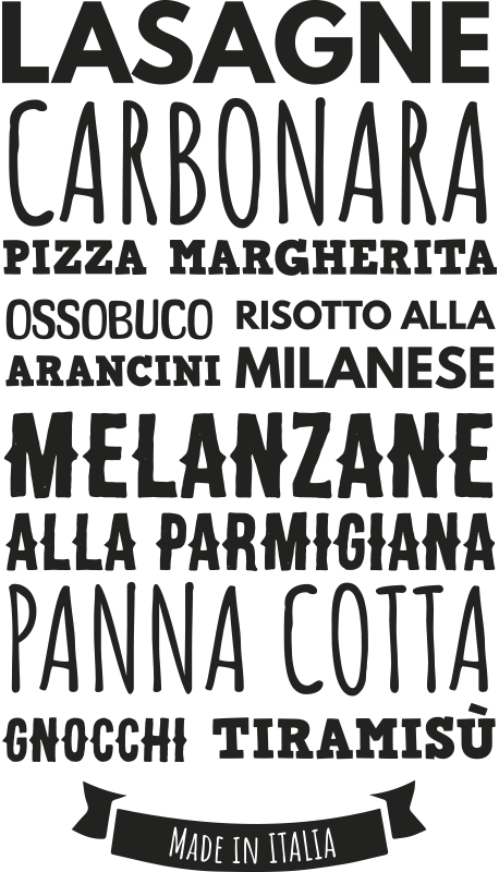 Adesivo per vetrine menu ristorante personalizzato - TenStickers