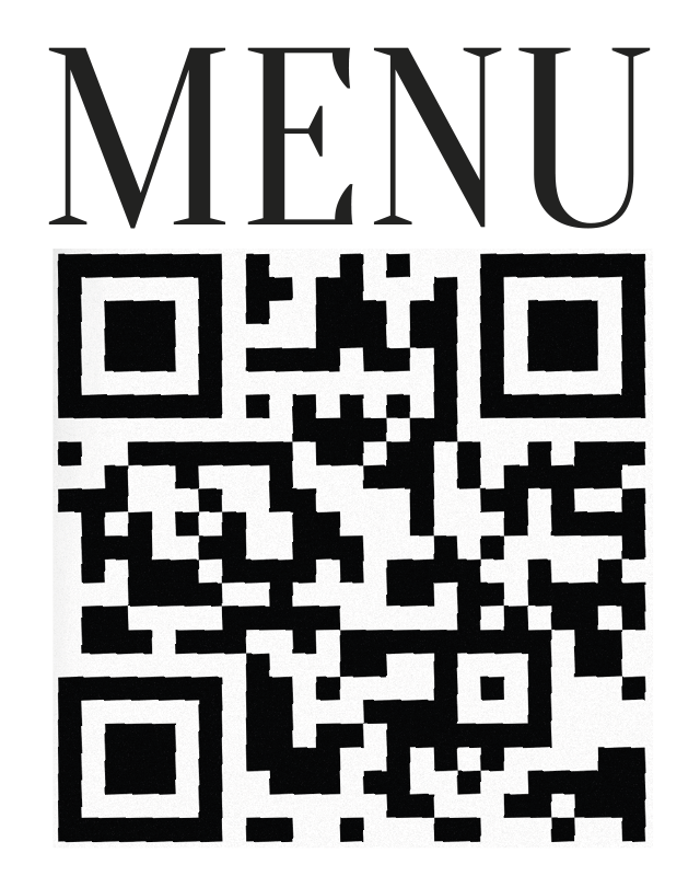 Naklejka na witrynę sklepową spersonalizowane menu qr - TenStickers